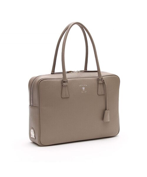 Accesoires De Mademoiselle / アクセソワ・ドゥ・マドモワゼル ボストンバッグ | 牛革ボストン34cm※SILVER金具(TAUPE)