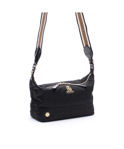 Accesoires De Mademoiselle / アクセソワ・ドゥ・マドモワゼル ショルダーバッグ | デービス/ステッチ刺しゅうショルダー25cm(BLACK/ONYX)