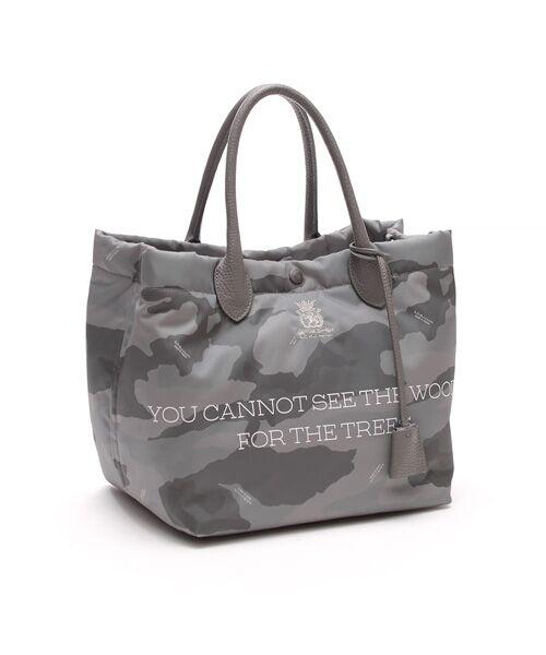 Accesoires De Mademoiselle / アクセソワ・ドゥ・マドモワゼル トートバッグ | オリジナルファブリック/キューブトート25cm(Dカン+)(CAMOUFLAGE)