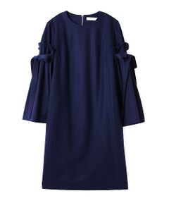 ADORE / アドーア ワンピース | ライトフラノリボンスリーブワンピース