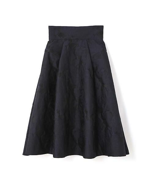 ［美品］アドーア　ブラックラベル　フラワージャガードスカート　ADORE