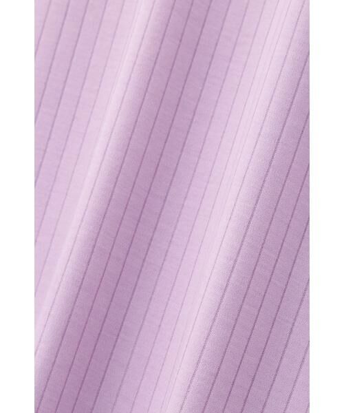 新品タグ付き✨ 定価4.1万 アドーア 異素材 ダブルジャージーワンピース 紫