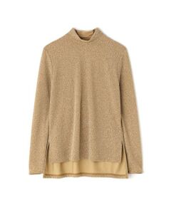 ADORE / アドーア カットソー | ◆シャイニーニットジャガードハイネックカットソー