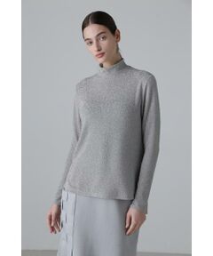 ADORE / アドーア カットソー | ◆シャイニーニットジャガードハイネックカットソー