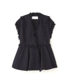 ◆コットンチェックツィードジレ