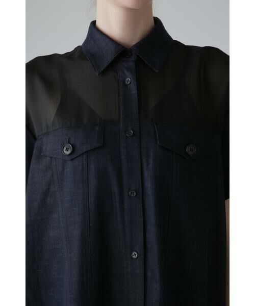 ADORE / アドーア シャツ・ブラウス | ハイブリッドデニムブラウス | 詳細6