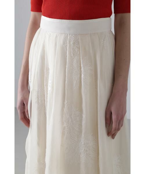 ADORE / アドーア スカート | シアーエンブロイダリースカート | 詳細6