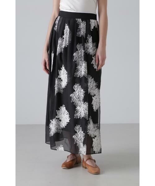 ADORE / アドーア スカート | シアーエンブロイダリースカート | 詳細13