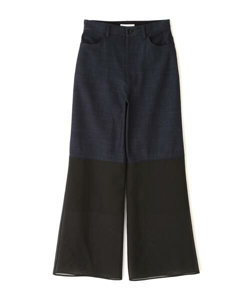 ADORE/アドーア ハイブリッドデニムパンツ ネイビー 36 ADORE/アドーア ハイブリッドデニムパンツ ネイビー 36