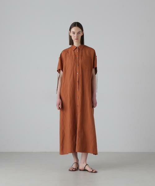 ADORE/アドーア ドライオックスワンピース ブラウン 38 ADORE/アドーア ドライオックスワンピース ブラウン 38