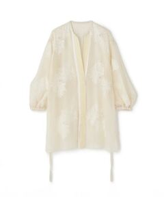 ADORE / アドーア テーラードジャケット | シアーエンブロイダリーロングジャケット