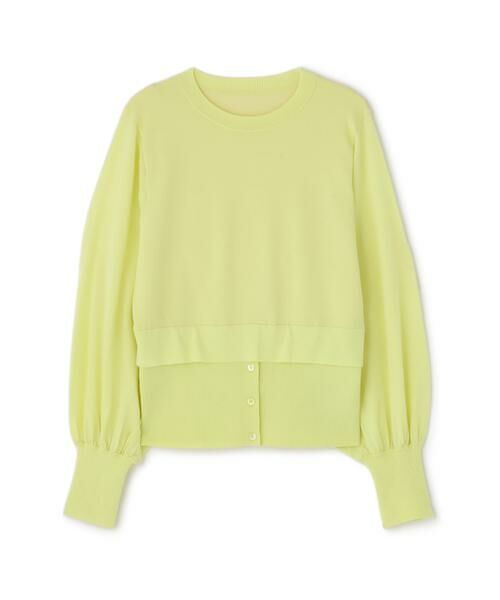 ADORE/アドーア レイヤードヘムニット イエロー 38 ADORE/アドーア レイヤードヘムニット イエロー 38
