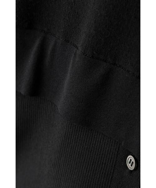 s*a様 美品　ADORE 黒 36 セール】 レイヤードヘムニット （ニット・セーター）｜ADORE