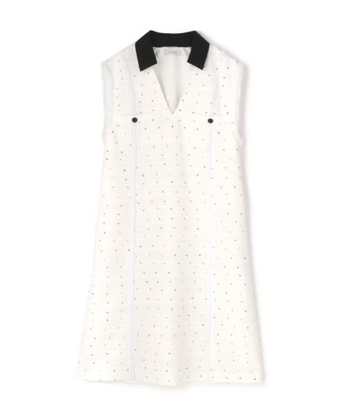 ADORE / アドーア ワンピース | ◆フラワースパングルツィードワンピース(ホワイト)