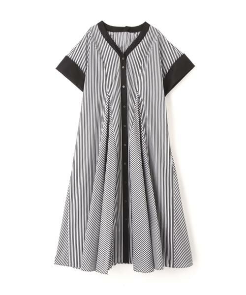 ADORE / アドーア ワンピース | ◆クリアストライプワンピース(ブラック)