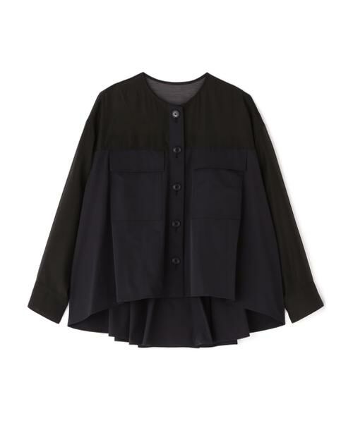 ADORE / アドーア テーラードジャケット | ◆ハイマルチタフタジャケット(ブラック)
