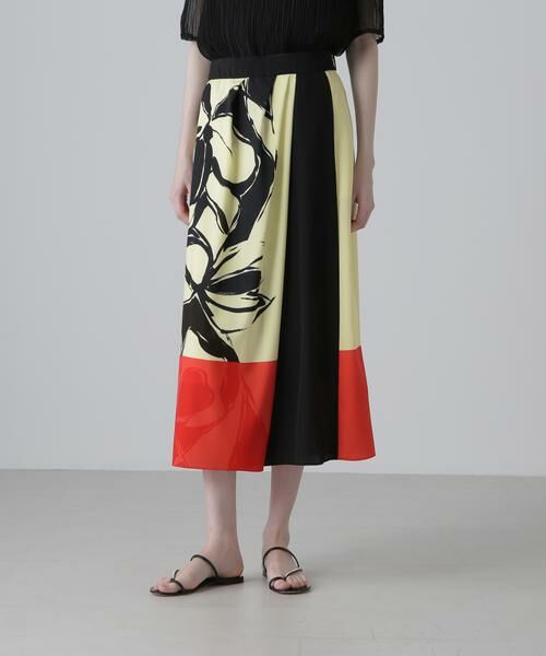 ADORE / アドーア スカート | ◆カラーオーバーレイプリントスカート | 詳細3