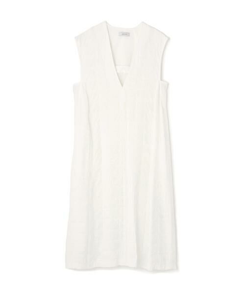 ADORE/アドーア シュリンクWジャガードワンピース ホワイト 38 ADORE/アドーア シュリンクWジャガードワンピース ホワイト 38