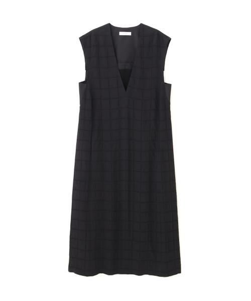 ADORE/アドーア シュリンクWジャガードワンピース ブラック 38 ADORE/アドーア シュリンクWジャガードワンピース ブラック 38