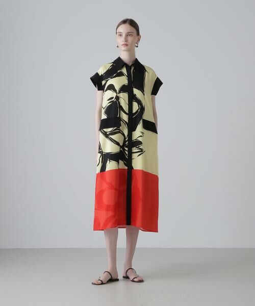 ADORE / アドーア ワンピース | ◆カラーオーバーレイプリントワンピース | 詳細1
