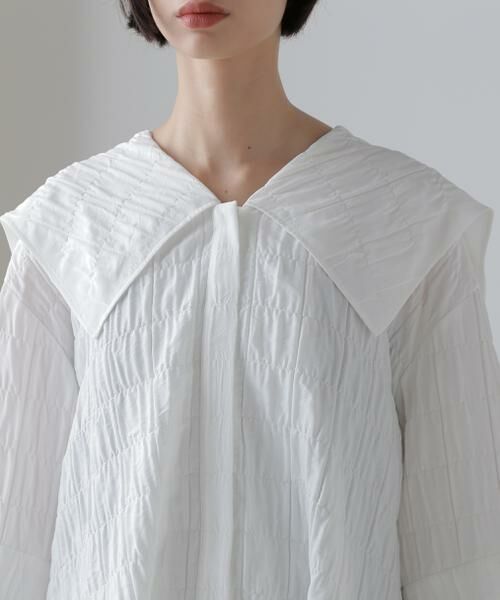 ADORE / アドーア テーラードジャケット | シュリンクＷジャガードジャケット | 詳細5