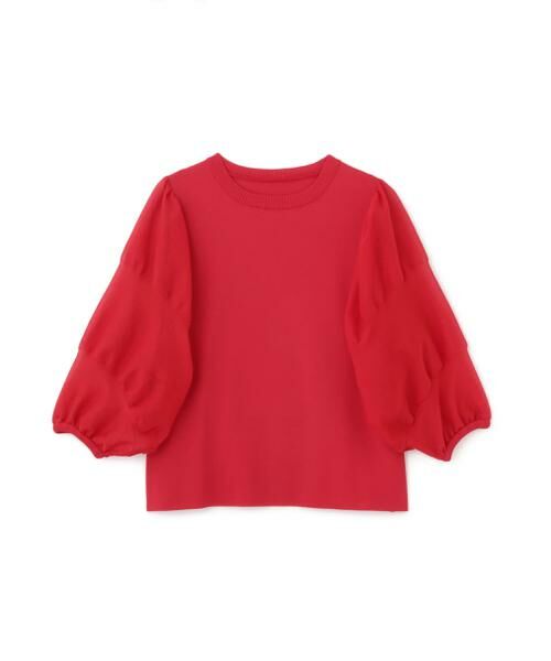 Aphlotus レッド 穴あきニット Lサイズ Aphlotus レッド 穴あきニット Lサイズ