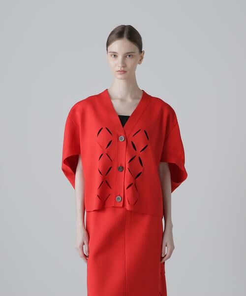 GASA* ガサ Lio 獅子座　ニットフードコート GASA* 【美品/2024SS/定価8.5万】ガサ GASA *獅子座ニットフード