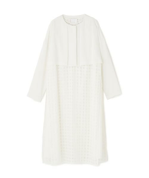 ADORE / アドーア ワンピース | エンブロイダリーチェックワンピース(ホワイト)