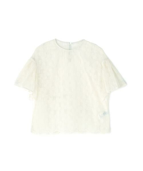ADORE ベージュ 半袖シャツ　38 ANGIE ブラウス シャツ 半袖 シアー レディース : ZOZOTOWN