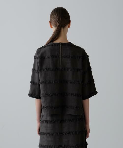 ADORE / アドーア シャツ・ブラウス | フリンジチェックブラウス | 詳細4