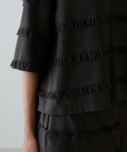 ADORE / アドーア シャツ・ブラウス | フリンジチェックブラウス | 詳細8