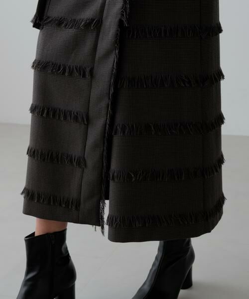 ADORE / アドーア スカート | フリンジチェックスカート | 詳細10