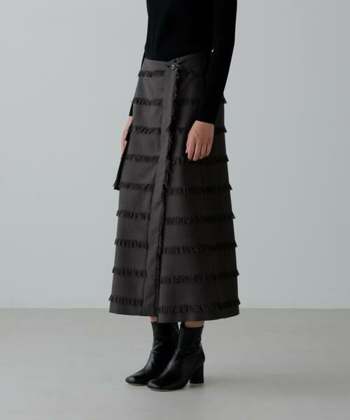 ADORE / アドーア スカート | フリンジチェックスカート | 詳細4