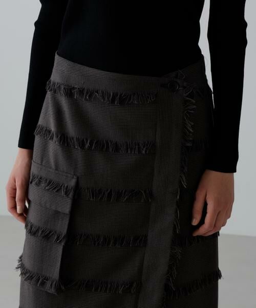 ADORE / アドーア スカート | フリンジチェックスカート | 詳細7