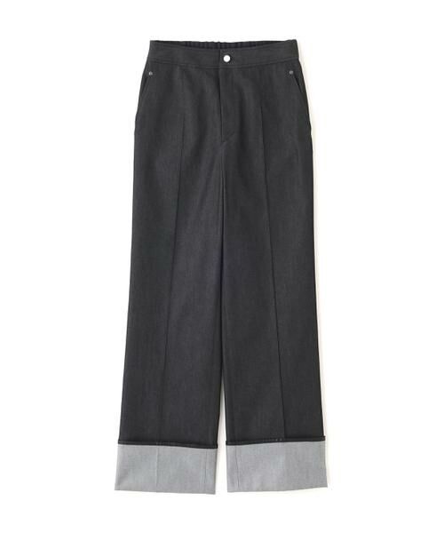 ADORE / アドーア パンツ | デニムライクストレッチパンツ(ブラック)