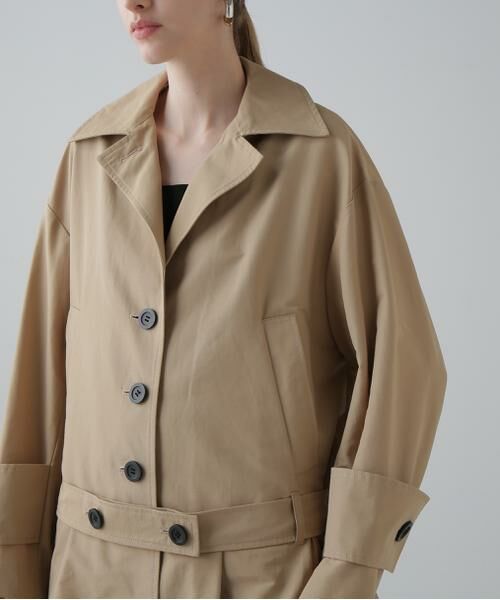 ADORE / アドーア テーラードジャケット | ◆コットンナイロングログランジャケット | 詳細9