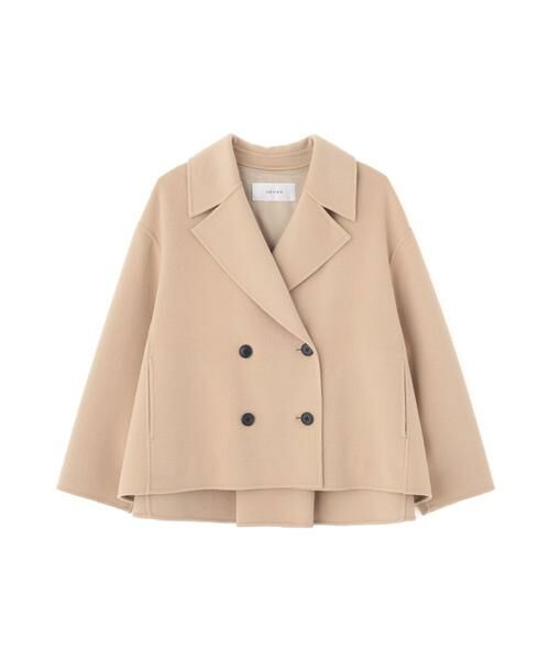 ADORE / アドーア テーラードジャケット | ソリッドウールリバージャケット(ベージュ)