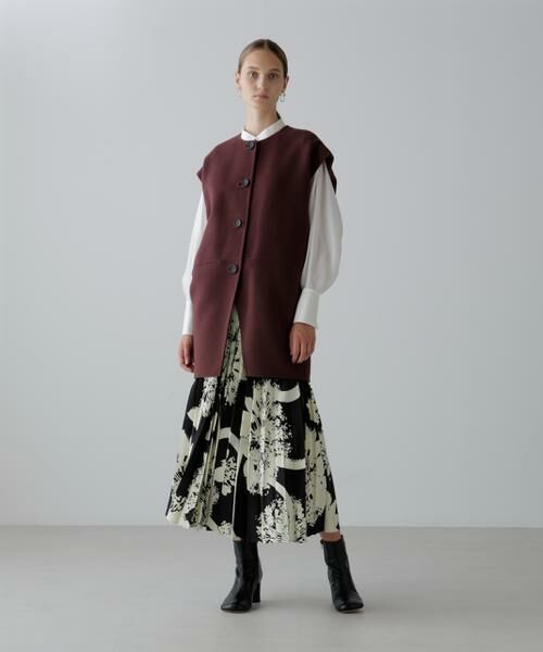 ADORE / アドーア テーラードジャケット | ソリッドウールリバーノーカラージレ | 詳細3