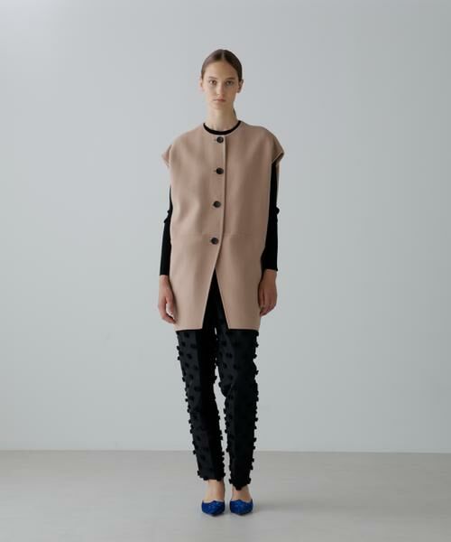 ADORE / アドーア テーラードジャケット | ソリッドウールリバーノーカラージレ | 詳細6