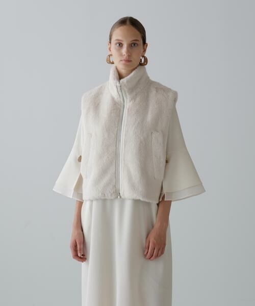 ADORE / アドーア テーラードジャケット | フェイクファーベスト | 詳細1