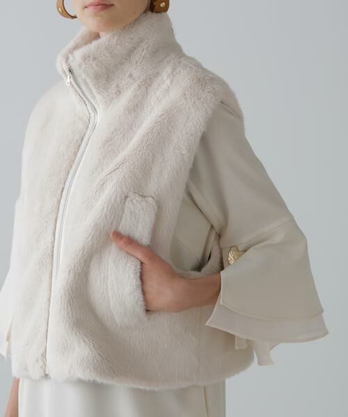ADORE / アドーア テーラードジャケット | フェイクファーベスト | 詳細6