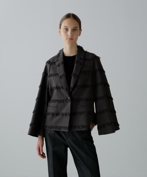 ADORE / アドーア テーラードジャケット | フリンジチェックジャケット | 詳細1