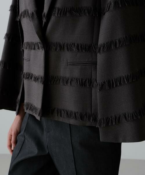 ADORE / アドーア テーラードジャケット | フリンジチェックジャケット | 詳細8