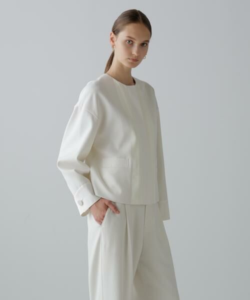 ADORE / アドーア テーラードジャケット | ストレッチジョーゼットジャケット | 詳細1
