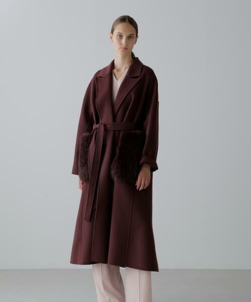 ADORE / アドーア アウター | ソリッドウールリバーコート | 詳細1