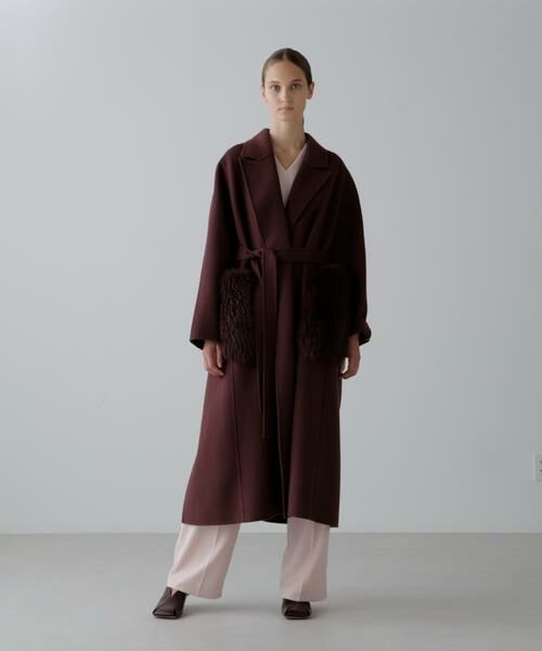 ADORE / アドーア アウター | ソリッドウールリバーコート | 詳細2