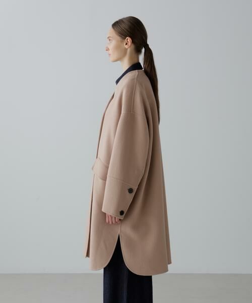 ADORE / アドーア アウター | ソリッドウールリバーノーカラーコート | 詳細7