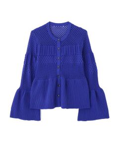 ADORE - アドーア ADORE セーター ニット フレンチスリーブ ハイネック 紫 38 ◇ケープレイヤードニット （ニット・セーター）｜ADORE