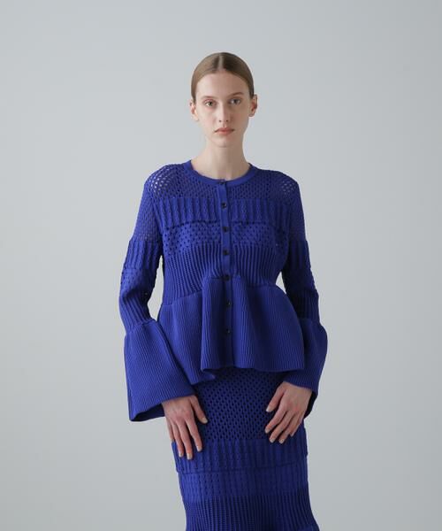 ADORE / アドーア ニット・セーター | ◆パターンニットカーディガン | 詳細1