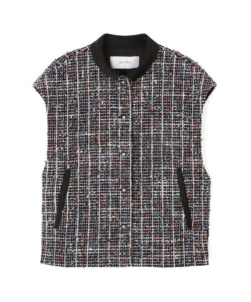ADORE / アドーア テーラードジャケット | ＜20周年記念＞トリコロールツィードジャケット（ネイビー）